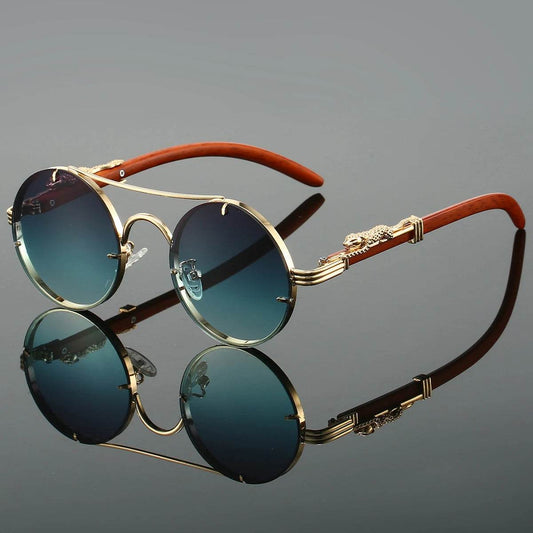 Round Vintage Double Bridge Multicolor Shades Luxury Designed SunGlasses - ROYAL EQUIPS
