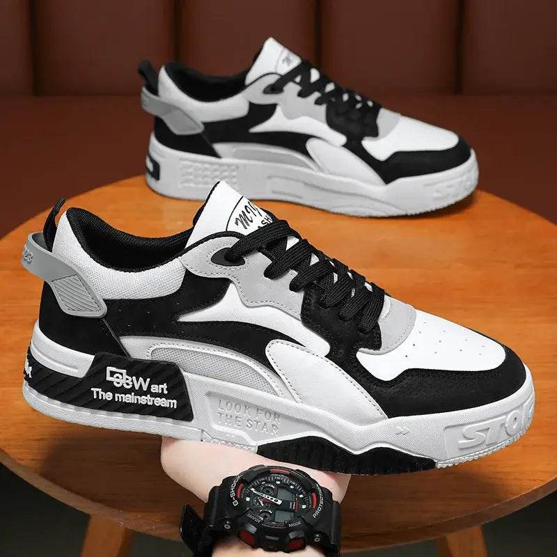 Men's Sneakers Comfortable Platform Trend Lace-up Vulcanized Shoes - ROYAL EQUIPS