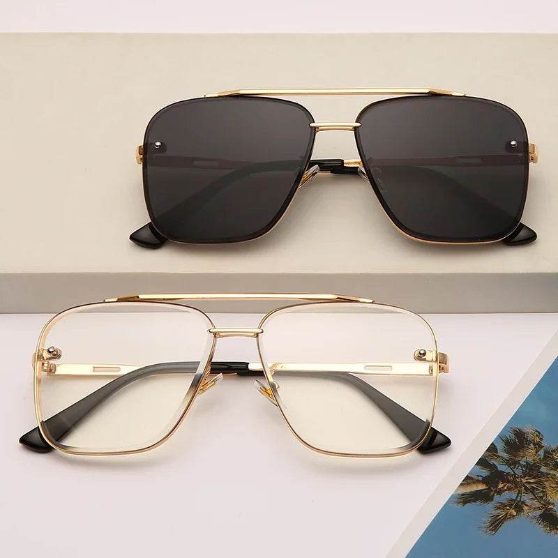 Classic Square Cool Male&Female Vintage Brand Design Metal Sun Glasses - ROYAL EQUIPS