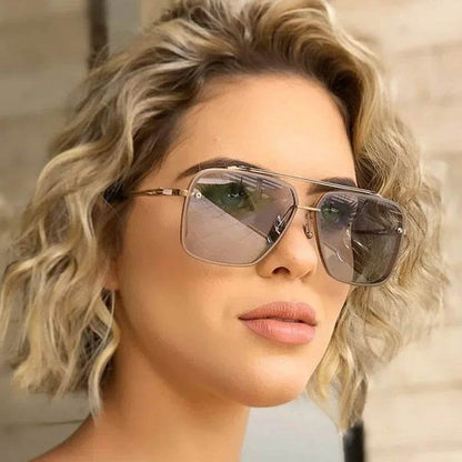 Classic Square Cool Male&Female Vintage Brand Design Metal Sun Glasses - ROYAL EQUIPS