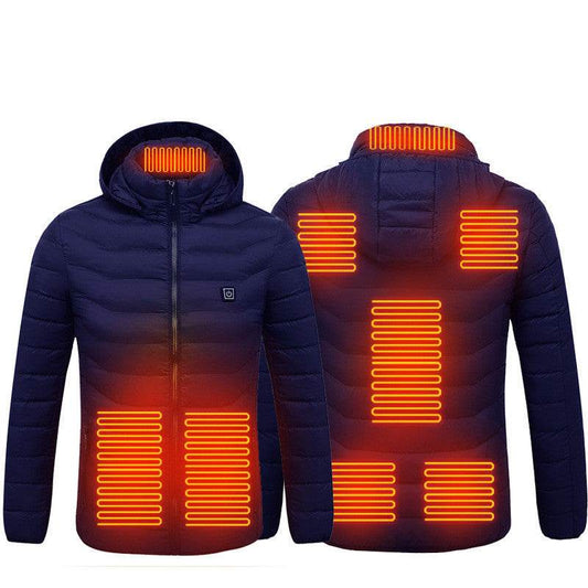Men's Heated Jacket USB Electric Coat Cotton Thermal Heating Vest Winter - ROYAL EQUIPS