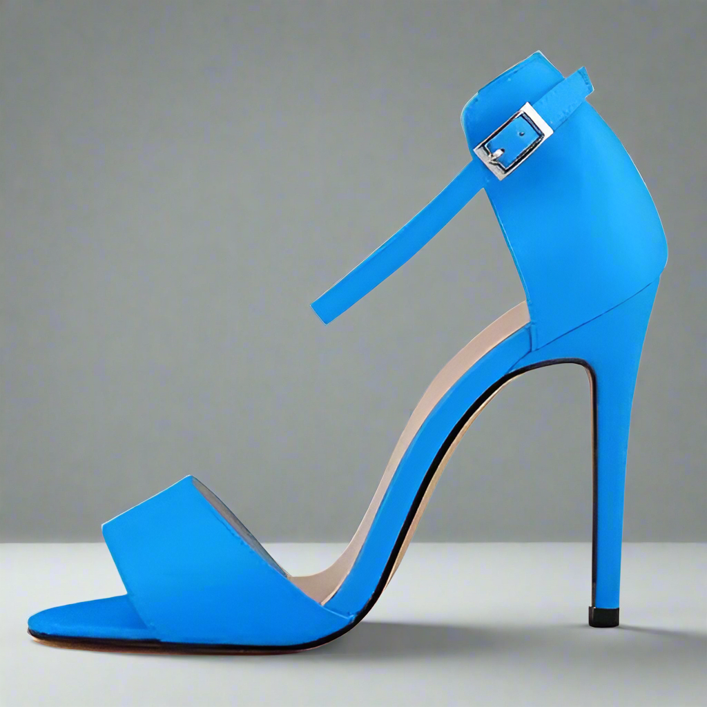 High Heels Open Toe Pu Leather Sandals