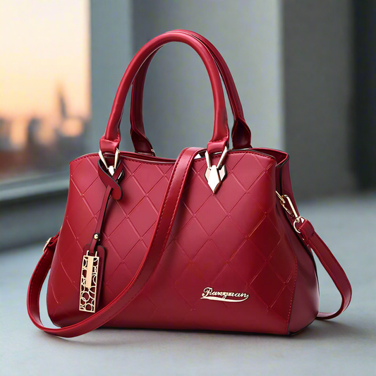 Luxury Handbag  Elegant & Stylish with Diamond Pattern