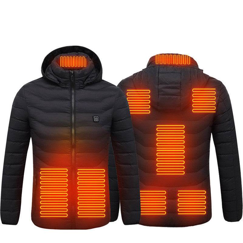 Men's Heated Jacket USB Electric Coat Cotton Thermal Heating Vest Winter - ROYAL EQUIPS
