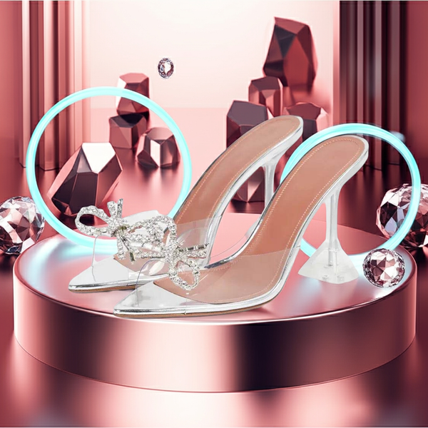 Elegant Women's Heels with Strass  Stylish Sandals for Every Opportunity